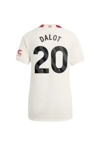 Fotbalové Dres Manchester United Diogo Dalot #20 Dámské Třetí Oblečení 2023-24 Krátký Rukáv